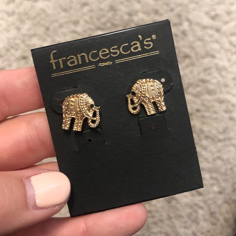 Francesca’s Elephant Stud Earrings